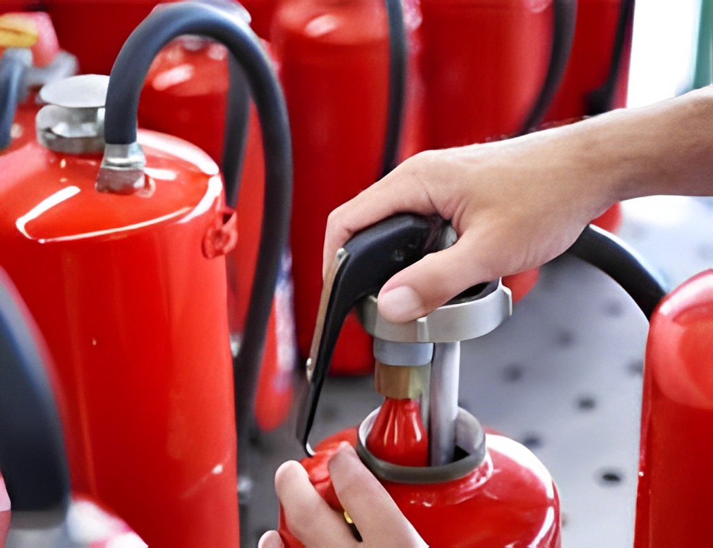 Refilling Fire Extinguisher